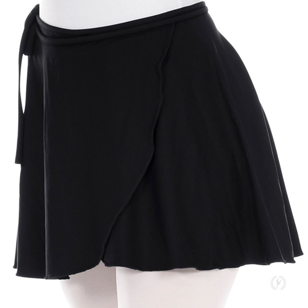 Black, Ballet/Dance Microfiber Wrap Skirt - Eurotard